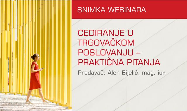 Webinar uživo - Cediranje