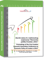 Zbornik radova 21. tradicionalnog savjetovanja “Ekonomska politika Hrvatske u 2014.” - Proceedings of the 21st Croatian Economic Association Conference on “Economic Policy of Croatia in 2014”